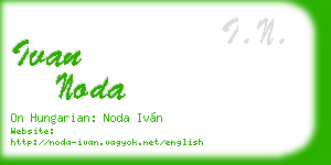 ivan noda business card